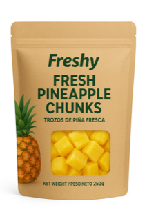 Empaque Frontal Freshy Fresh Pineapple Chunks - Oraganic