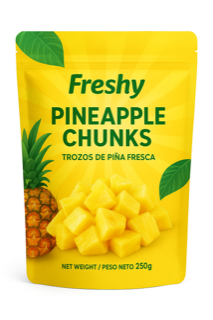 Empaque Frontal Trozos de Piña Fresca - Tropical
